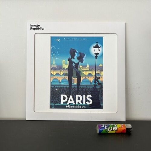 TRAVEL PARIS 22x22 cm MONSIEUR Z PARIS LOVE