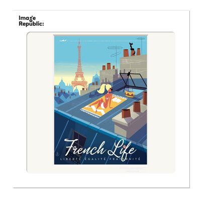 TRAVEL PARIS 22x22 cm MONSIEUR Z FRENCH LIFE