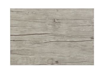 Set de table aspect bois, gris en plastique, L45 x H30 cm