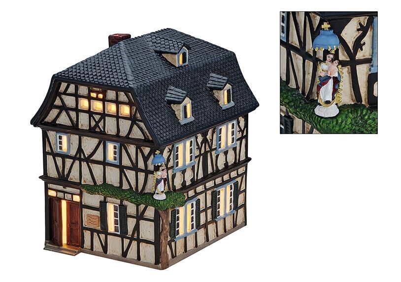 Schutzengel Haus in Unkel aus Porzellan, B13 x T15 x H19 cm