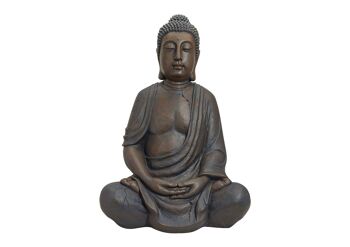 Bouddha en poly, L70 x P51 x H100 cm