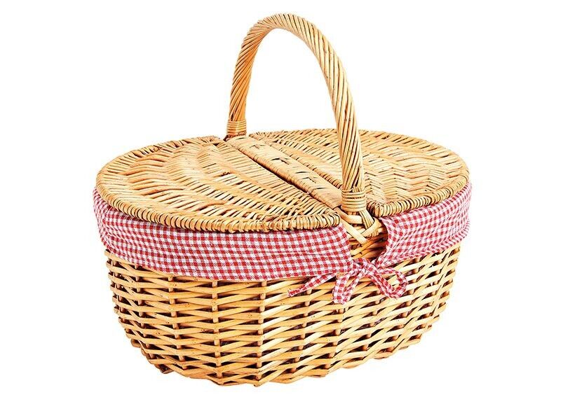 Cesta de picnic sauce, 40 x 30 x 18 cm.