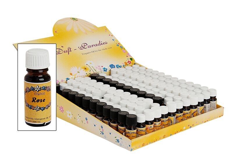 Aceites aromáticos gama básica I, 12 surtidos, 144 piezas, 10 ml