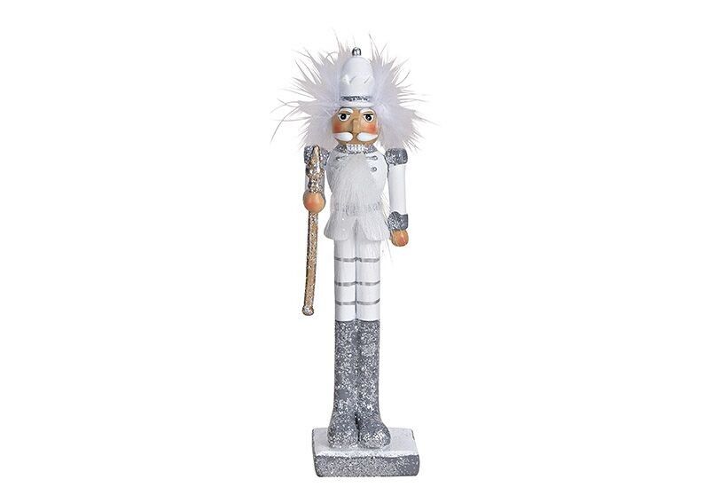 Nutcracker figure made of poly white (W/H/D) 5x21x5cm