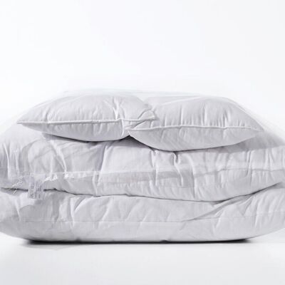 Cuccia per cani Ticking CLASSIC - M, imbottitura del cuscino ECO-COMFORT per un sano comfort di sdraiarsi, bianco
