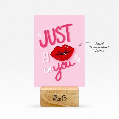 JUST A KISS FOR YOU "RED" • Postcard