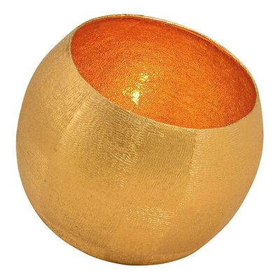 Lantern made of metal gold (W/H/D) 15x15x15cm