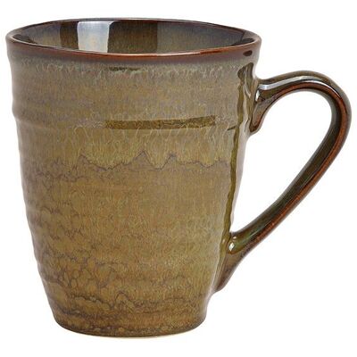 Mug Jumbo en faïence marron (L/H/P) 14x12x10cm 500ml