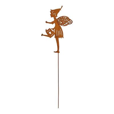 Plug elfo, finitura arrugginita in metallo marrone (L/A) 12x48 cm