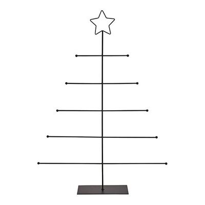 Soporte para árbol de Navidad de metal negro (An/Al/Pr) 43x60x8cm