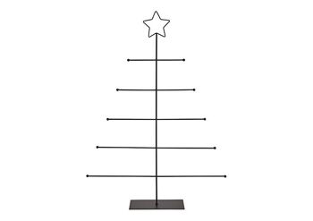 Support pour sapin de Noël en métal noir (L/H/P) 43x60x8cm