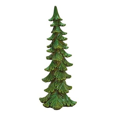 Sapin de Noël en poly vert (L/H/P) 17x47x16cm