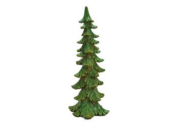 Sapin de Noël en poly vert (L/H/P) 17x47x16cm
