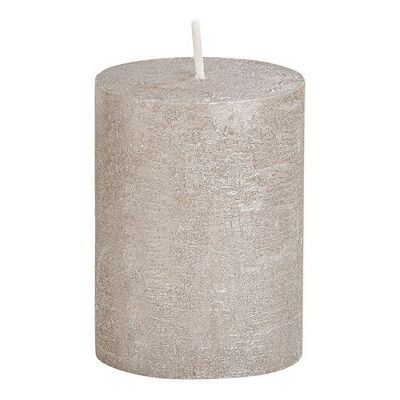 Finitura luccicante a candela in grigio cera (L / A / P) 6.8x9x6.8cm