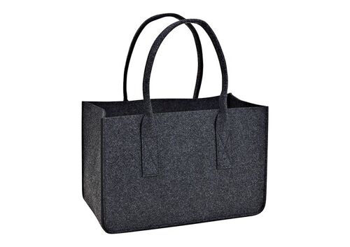 Tasche aus Filz Grau (B/H/T) 38x25x19cm