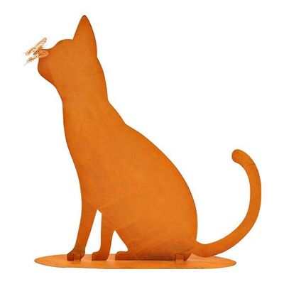 Supporto per gatti, finitura arrugginita, in metallo marrone (L/A/P) 45x49x10 cm