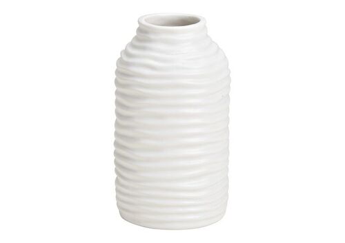 Vase aus Keramik Weiß (B/H/T) 7x12x7cm