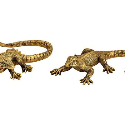 Lagarto de polioro 2 veces, (An/Al/Pr) 14x4x9cm