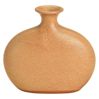 Vaso in ceramica marrone (L/A/P) 17x16x5 cm