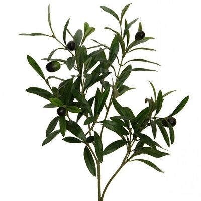Künstliche Blumen Olivenzweig 54 cm grün