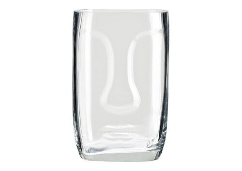 Vase Gesicht aus Glas Transparent (B/H/T) 13x20x11cm