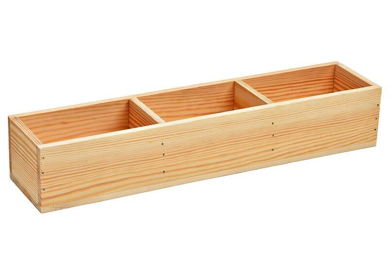Caja expositora para mezcla de especias de madera natural (An/Al/Pr) 39x7x9cm