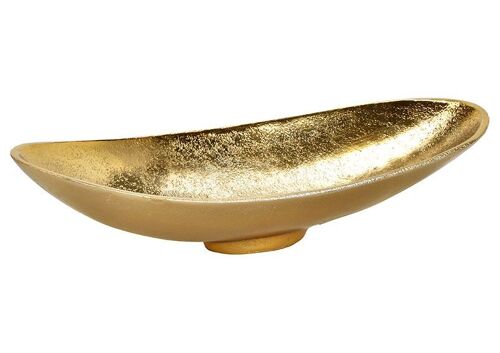 Schale aus Metall Gold (B/H/T) 30x6x13cm