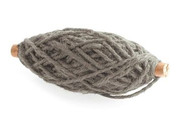 Ruban d'emballage bobine de cordon LIN 25m x 3,5mm, gris, 100% jute, 1150S.2504.80