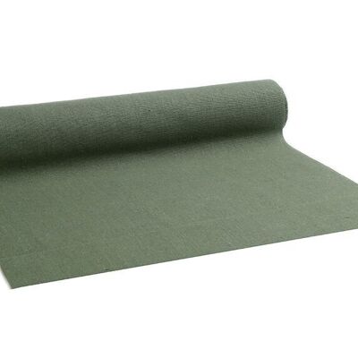 Ruban cadeau COTON JUTE 5m x 36cm, vert, 70% coton, 30% polyester, 1333.0536.60