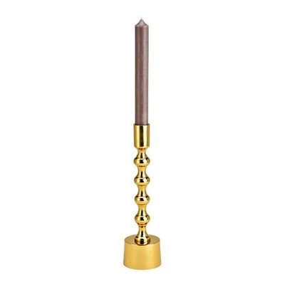 Kerzenhalter aus Metall Gold (B/H/T) 6x23x6cm