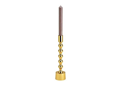 Kerzenhalter aus Metall Gold (B/H/T) 6x27x6cm