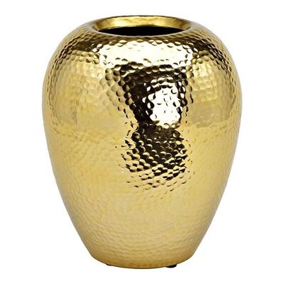 Vaso in metallo dorato (L/A/P) 24x30x24 cm