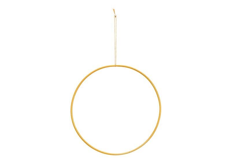 Anello pendente in metallo dorato Ø15cm