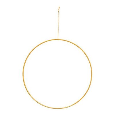 Anello pendente in metallo dorato Ø20cm