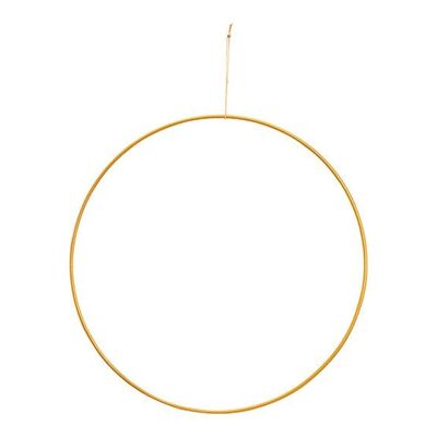 Anello pendente in metallo dorato Ø30cm