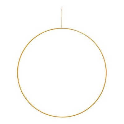 Anello pendente in metallo dorato Ø40cm