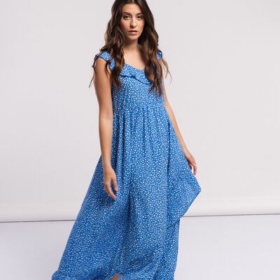 Dress 100%pe 208812 blue (size un)