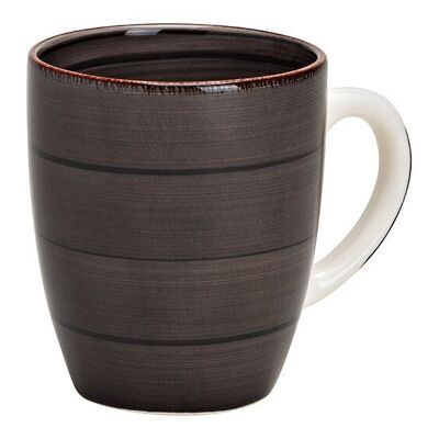 Taza de gres negro (An/Al/Pr) 11x10x8cm 360ml