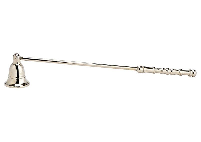 Candle snuffer made of metal silver (W/H/D) 32x5x4cm Ø4cm