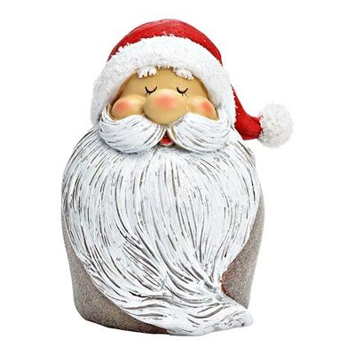 Babbo Natale in poliestere colorato (L/A/P) 10x15x10 cm