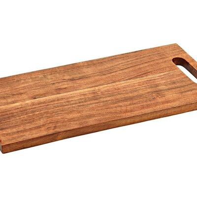 Tabla de servir de madera de acacia natural (An/Al/Pr) 20x2x40cm