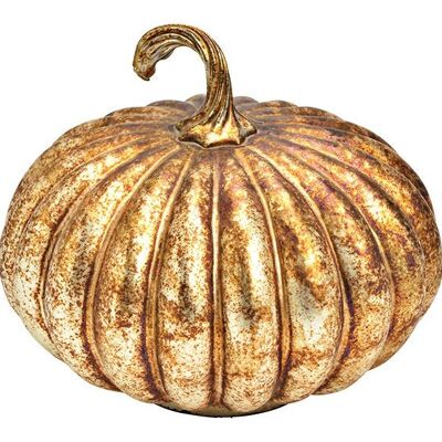 Calabaza de cristal dorado (An/Al/Pr) 19x16x19cm