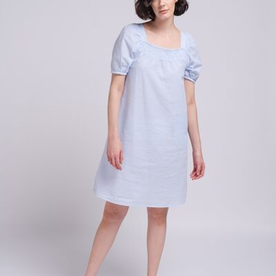 Dress 100%co 219011 blue (size un)