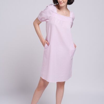 Dress 100%co 219011 pink (size un)