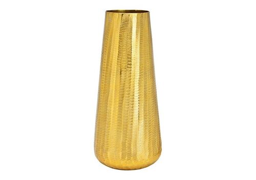 Vase aus Metall Gold (B/H/T) 20x45x20cm