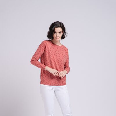 Sweater 72%vi 28%pe 219357 pink (size un)