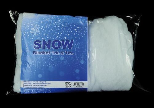 Schneedecke 100x100cm 120gr/m2 / schwer entflammbar / Polyester