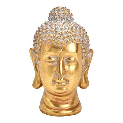 Cabeza de Buda de polioro (An/Al/Pr) 12x20x12cm