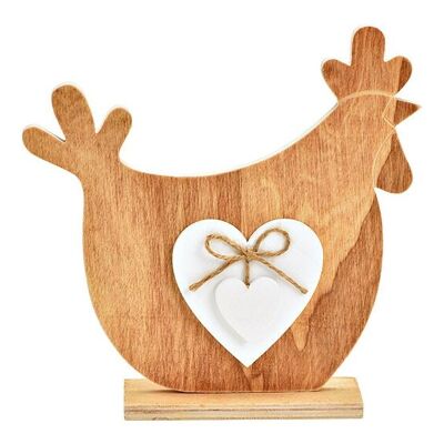 Supporto per pollo in legno, marrone (L/A/P) 20x20x5 cm