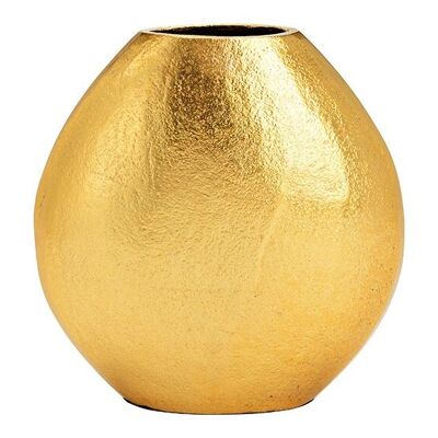 Vase aus Metall Gold (B/H/T) 16x16x7cm